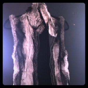Faux fur vest